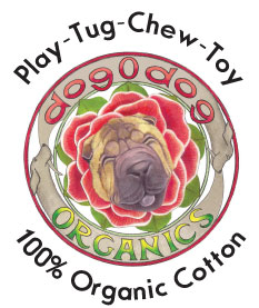 play tug chew toy, 100% organic cotton